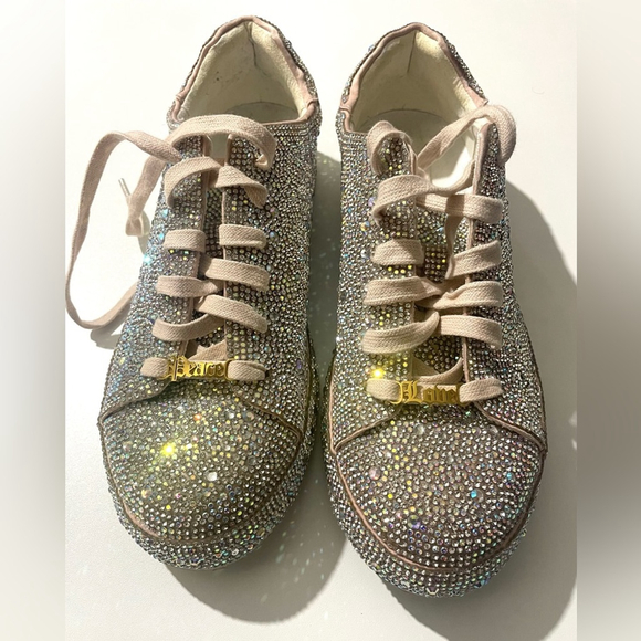 Matisse Bennett Embellished Sneakers Sparkling Rhinestone Sneakers anthropologie - Picture 4 of 10